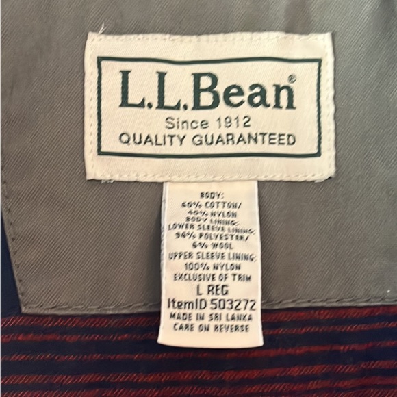 Ll bean green field jacket - Picture 3 of 4